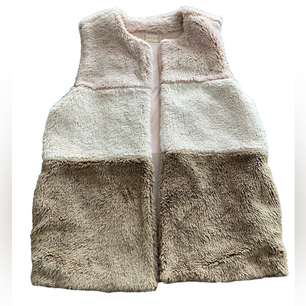 Altar’d State Tri Color Faux Fur Vest